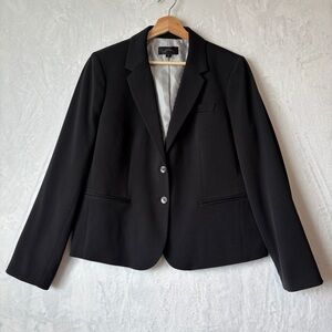J. Crew womens Black Schoolboy Blazer double button suit jacket size XL K2899